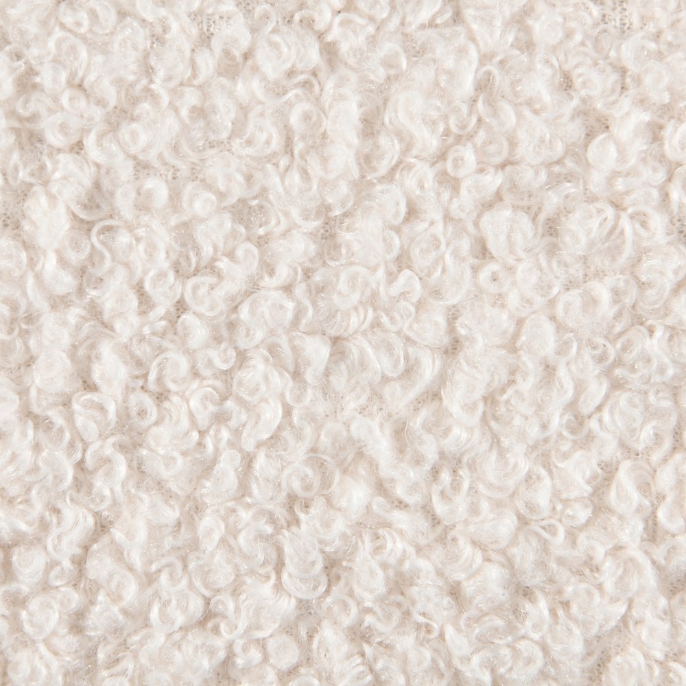 Genesis Cream Teddy Fabric Queen Bed