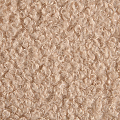 Genesis Beige Teddy Fabric Queen Bed