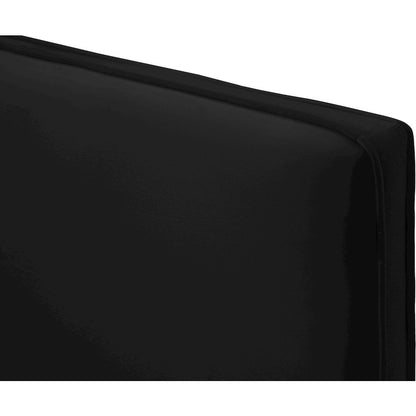 Geri Black Velvet Queen Bed