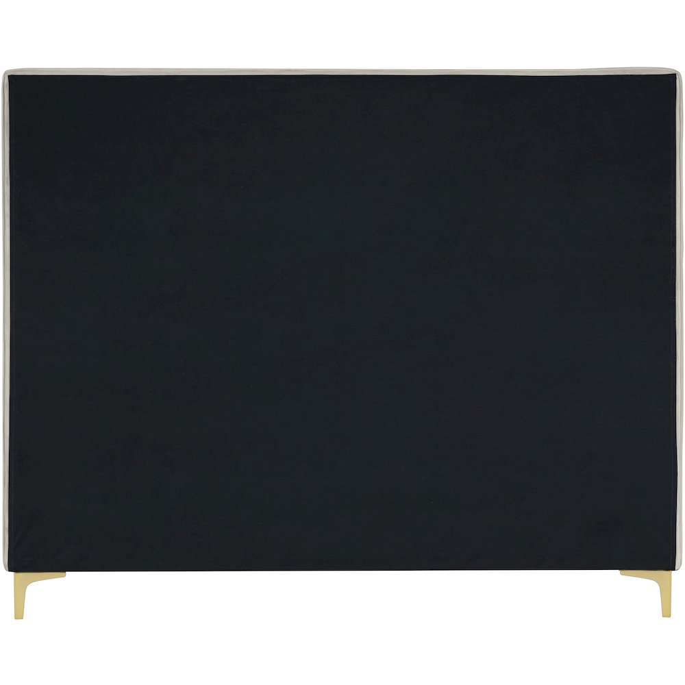 Geri Cream Velvet Full Bed