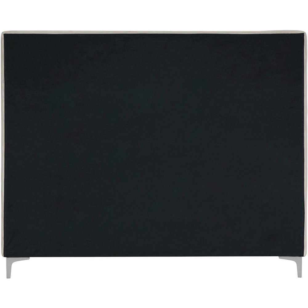 Geri Cream Velvet Full Bed