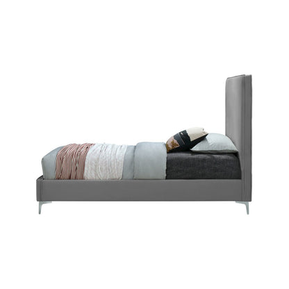 Geri Grey Velvet Full Bed