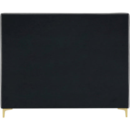 Geri Grey Velvet Full Bed