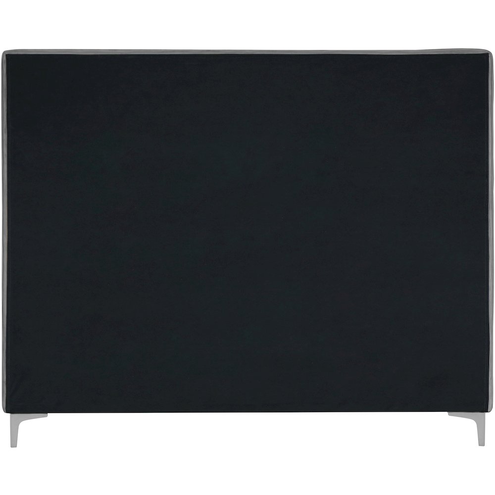 Geri Grey Velvet Full Bed
