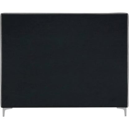 Geri Grey Velvet Full Bed