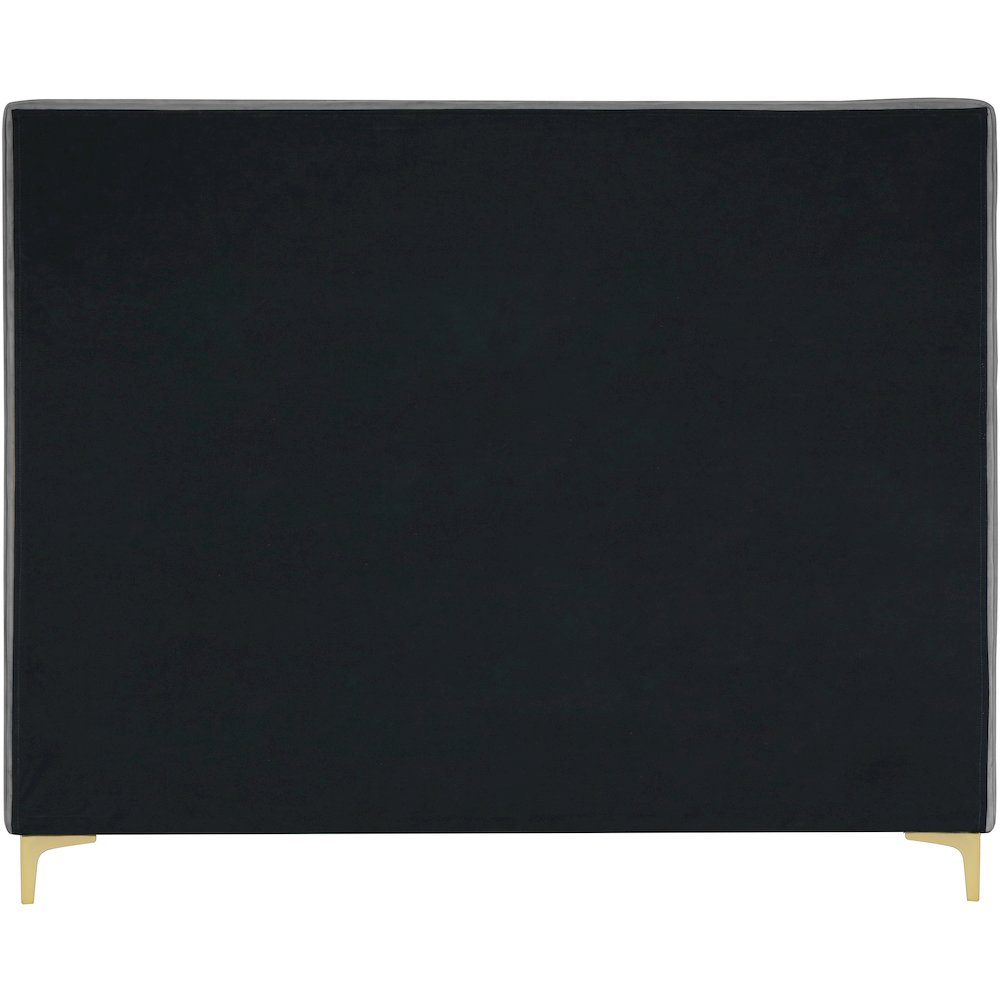 Geri Grey Velvet Queen Bed