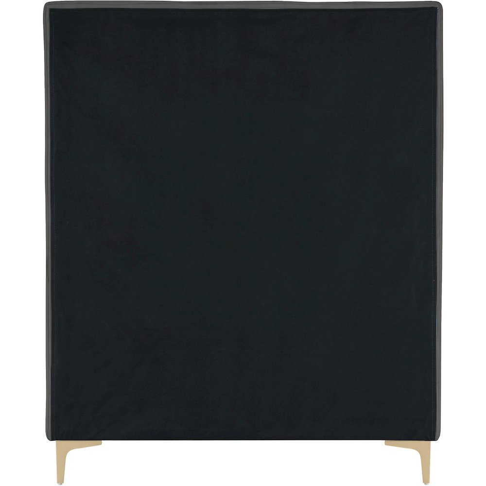 Geri Grey Velvet Twin Bed