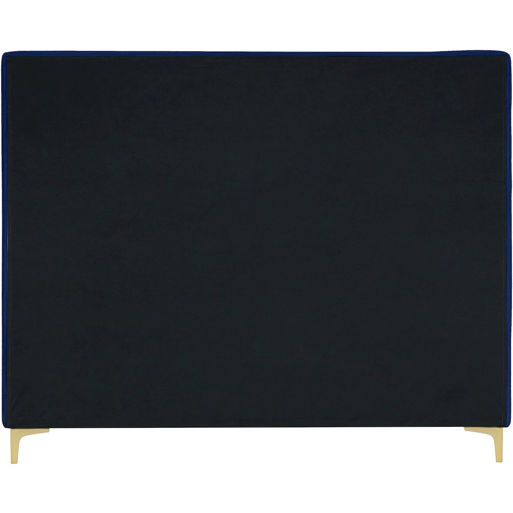 Geri Navy Velvet Full Bed