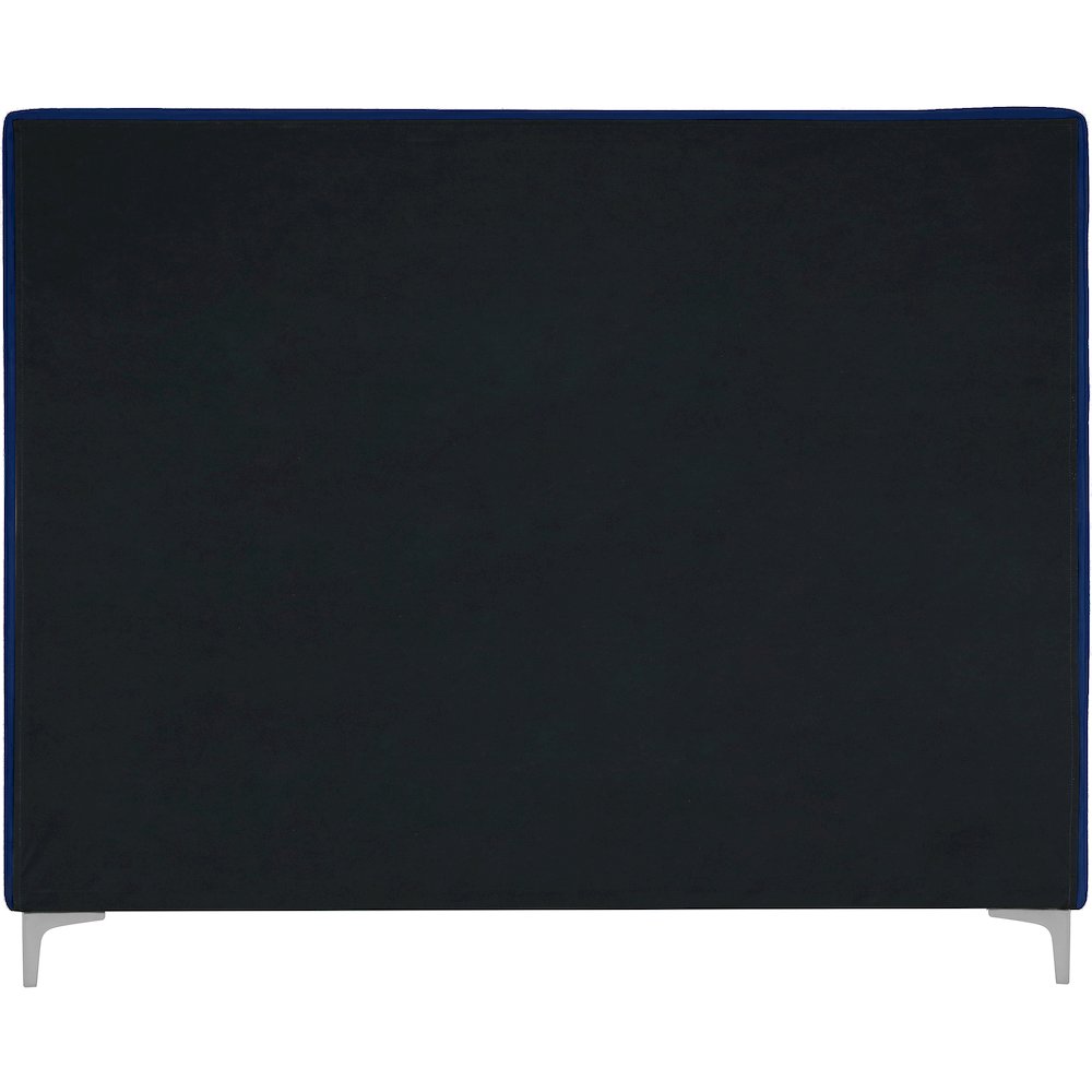 Geri Navy Velvet Full Bed