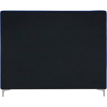 Geri Navy Velvet King Bed