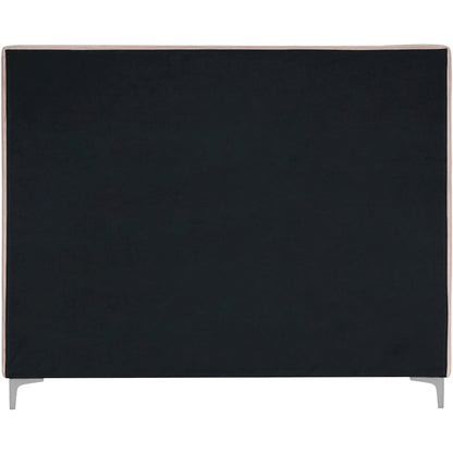 Geri Pink Velvet Full Bed