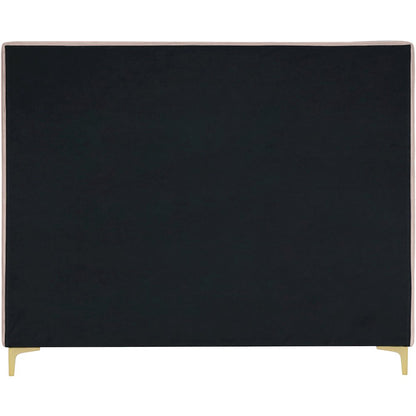 Geri Pink Velvet King Bed