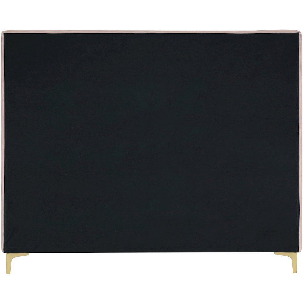Geri Pink Velvet Queen Bed