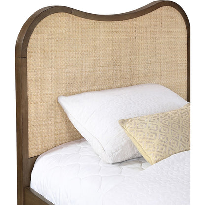 Windsor Brown Solid Wood Twin Bed (3 Boxes)