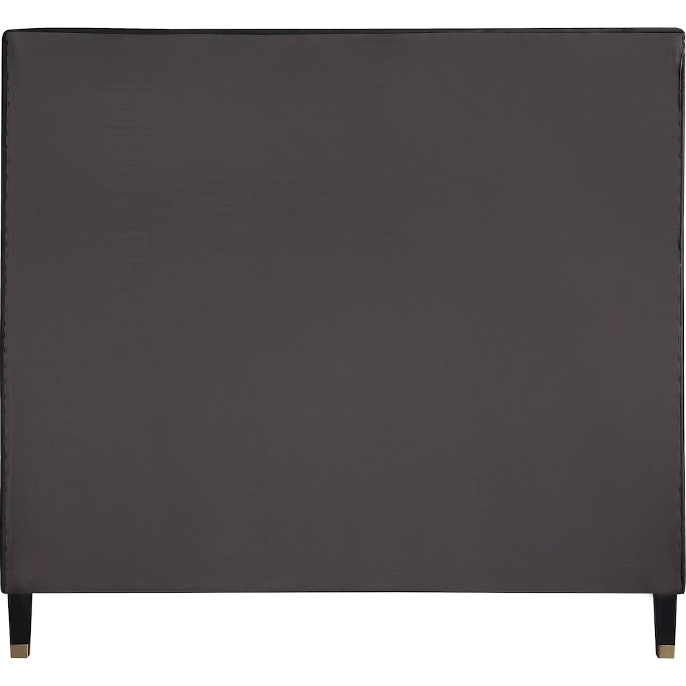 Harlie Black Velvet King Bed