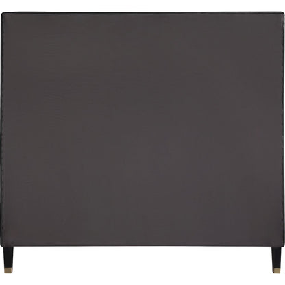 Harlie Black Velvet King Bed