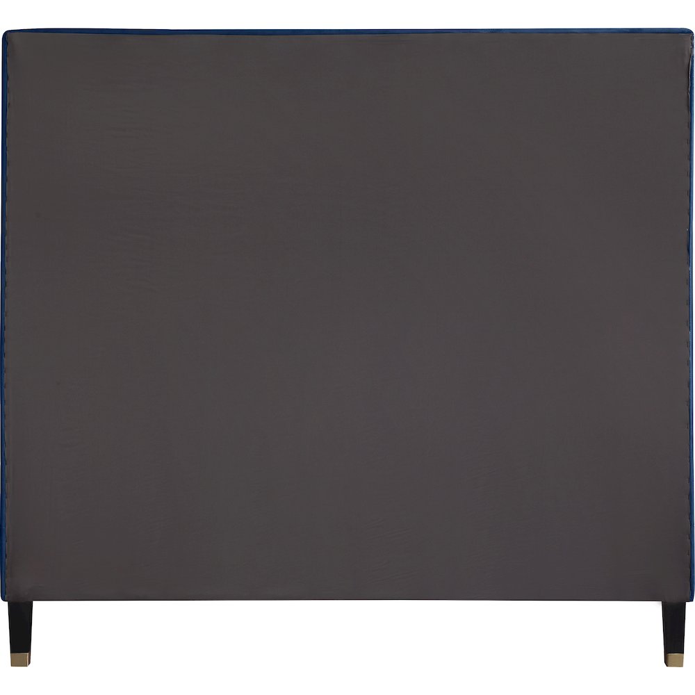 Harlie Navy Velvet King Bed