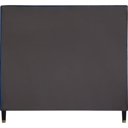 Harlie Navy Velvet King Bed