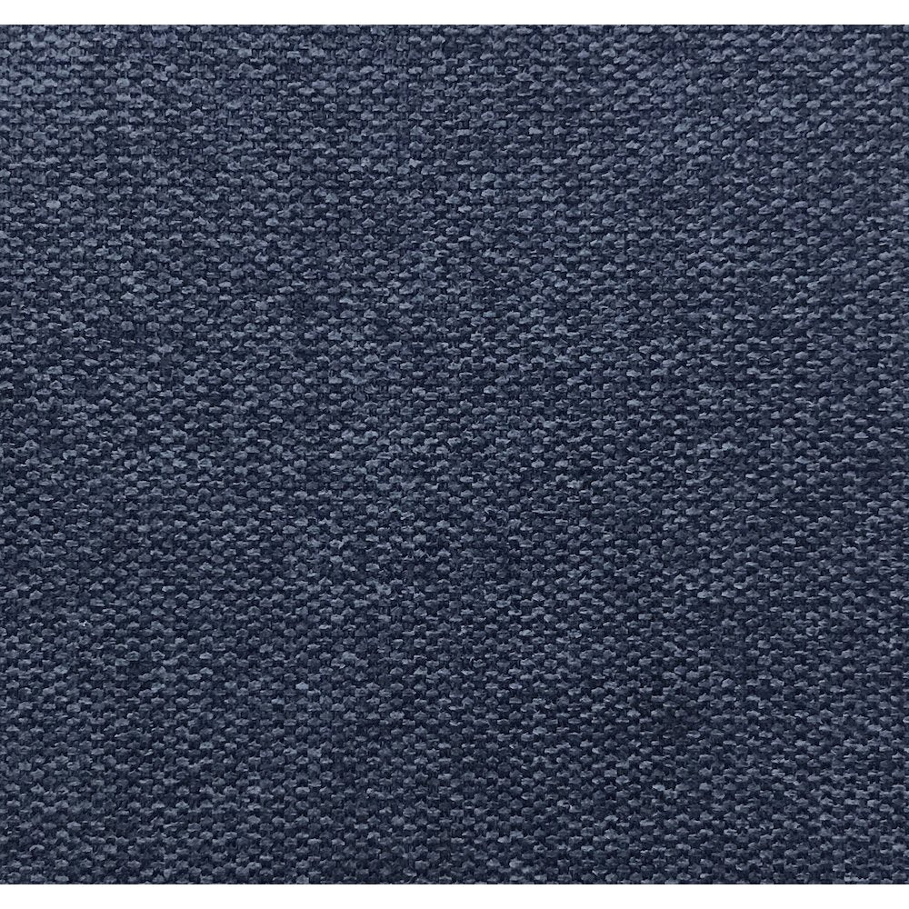 Harper Navy Linen Textured Fabric Twin Trundle Bed