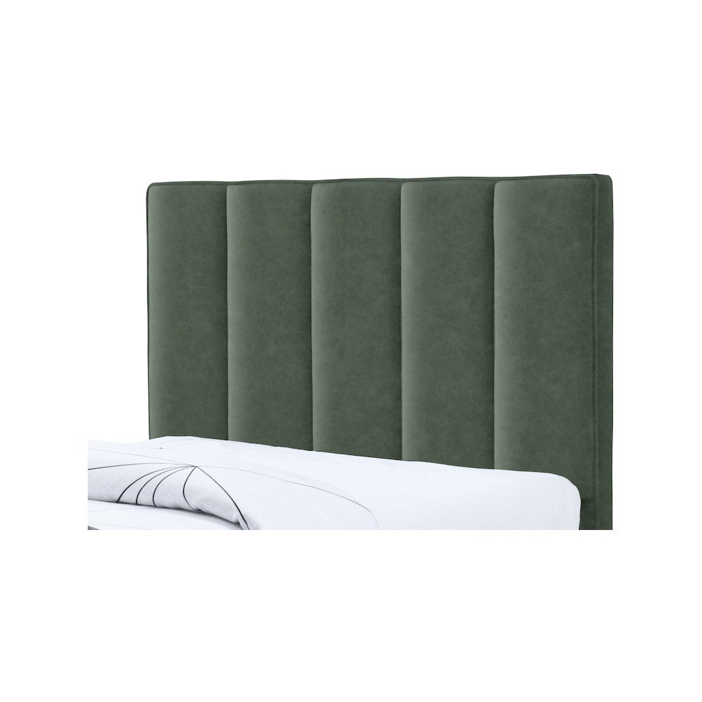 Hudson Green Vegan Leather Twin Trundle Bed