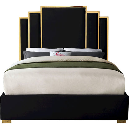Hugo Black Velvet King Bed
