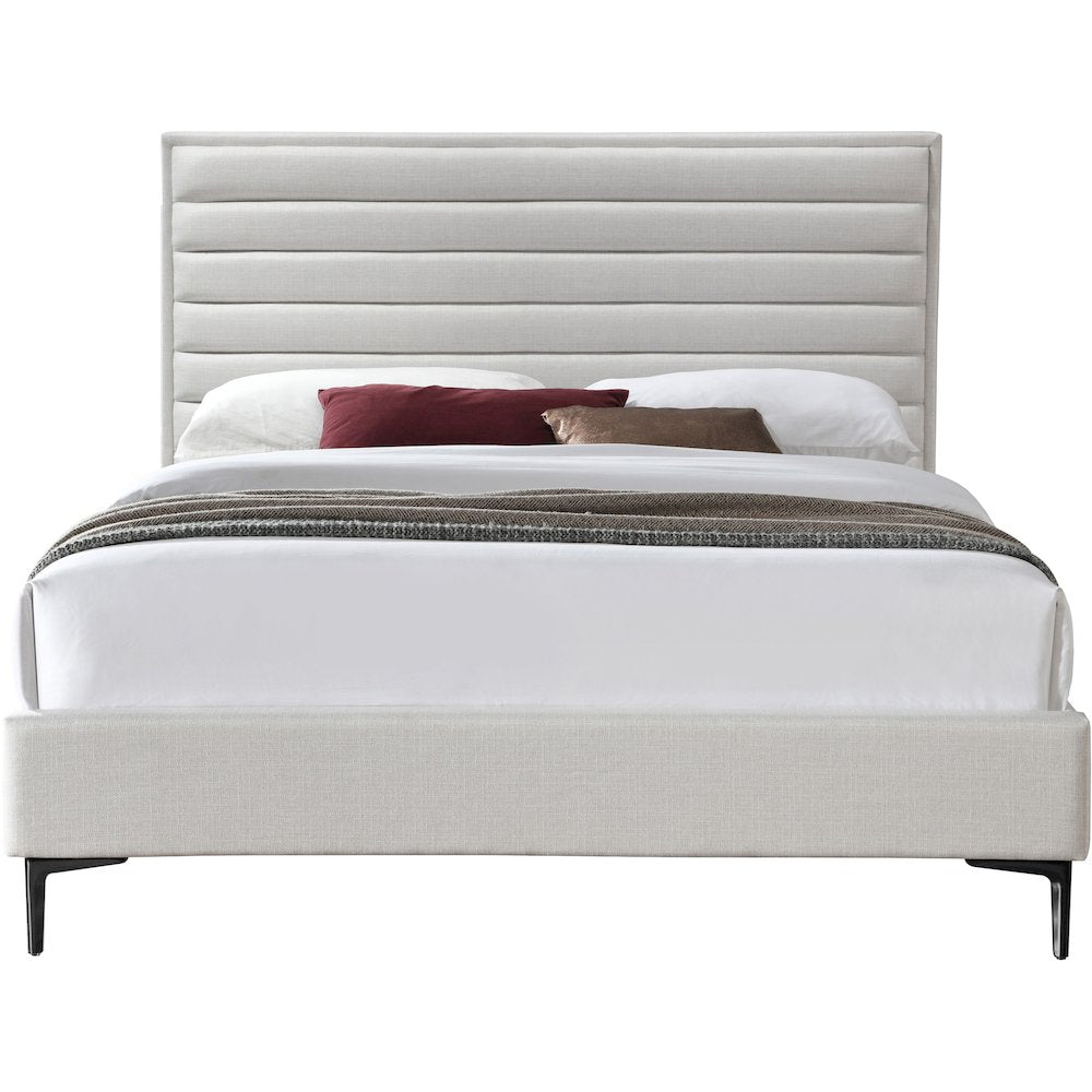 Hunter Cream Linen Textured Full Bed