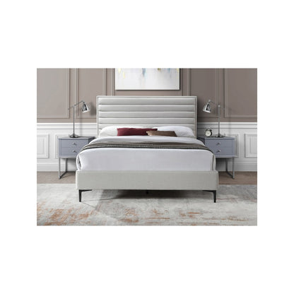 Hunter Cream Linen Textured Full Bed