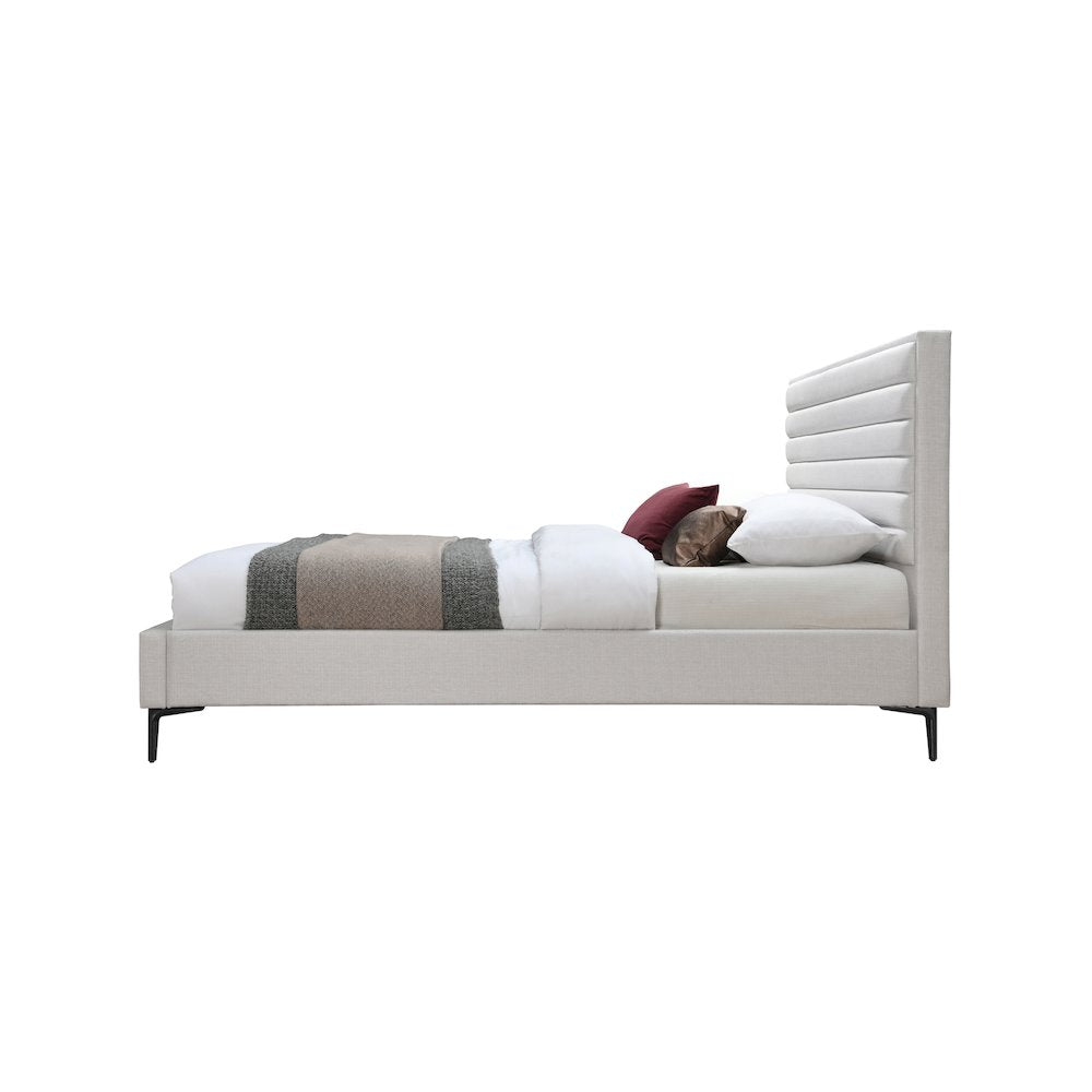 Hunter Cream Linen Textured Full Bed