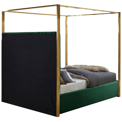 Jones Green Velvet Queen Bed