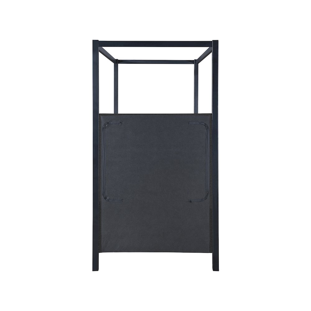 Kelly Black Boucle Fabric Twin Bed