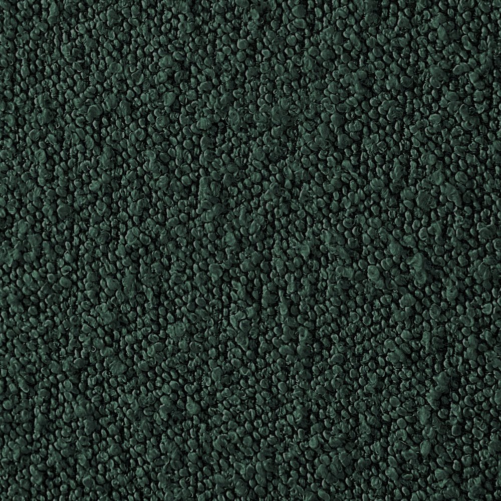 Kelly Green Boucle Fabric King Bed