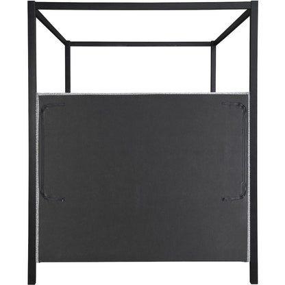 Kelly Grey Boucle Fabric King Bed