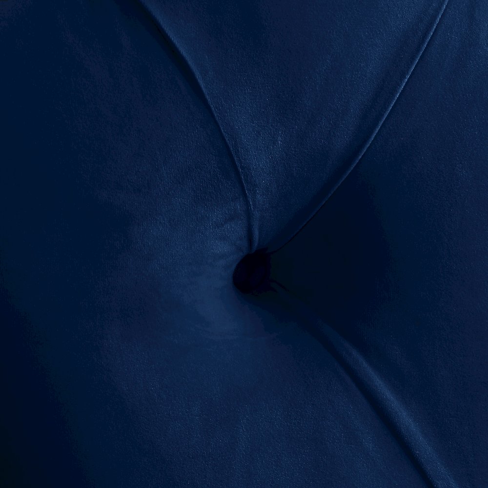 Kira Navy Velvet King Bed