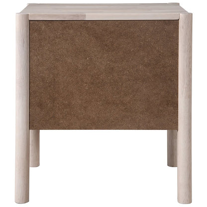 Kivo Natural Solid Wood Nightstand