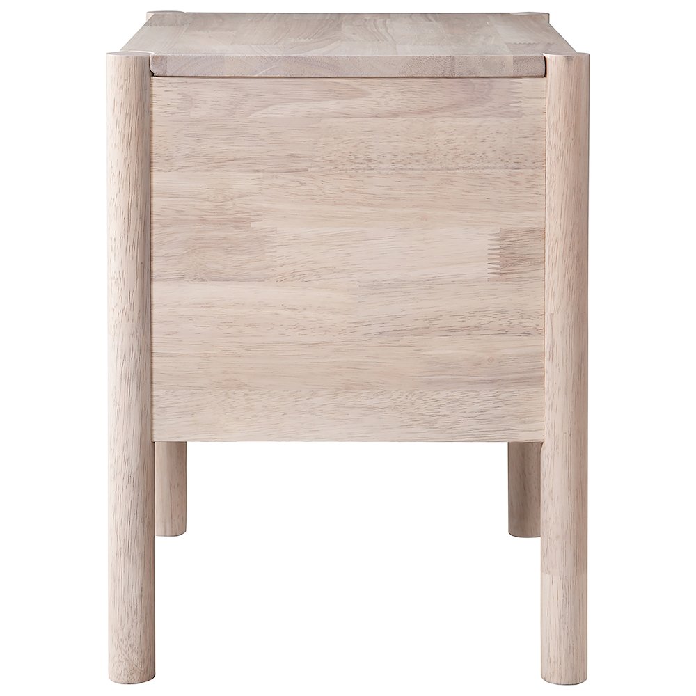 Kivo Natural Solid Wood Nightstand