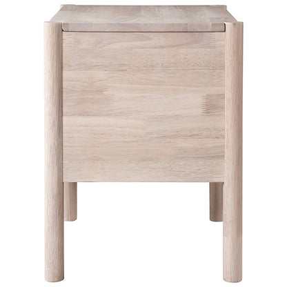 Kivo Natural Solid Wood Nightstand