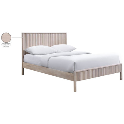 Kivo Natural Solid Wood Queen Bed