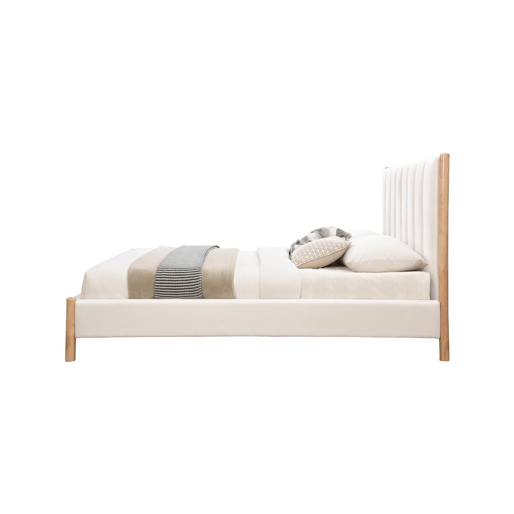 Kona Cream Polyester Fabric Full Bed