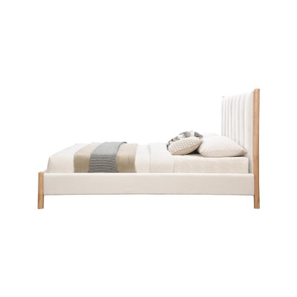 Kona Cream Polyester Fabric Full Bed