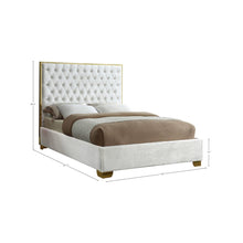 Lana White Velvet Full Bed