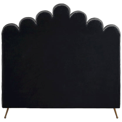 Lily Grey Velvet Full Bed