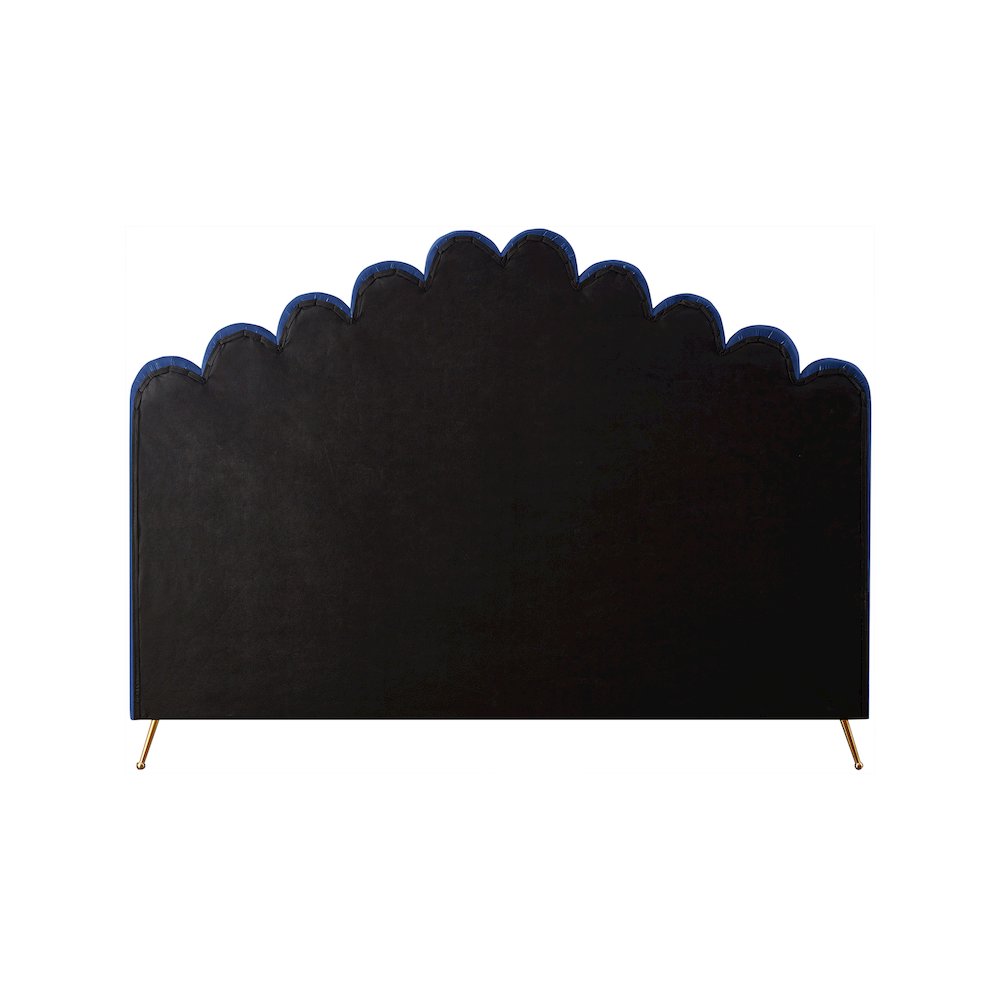 Lily Navy Velvet King Bed