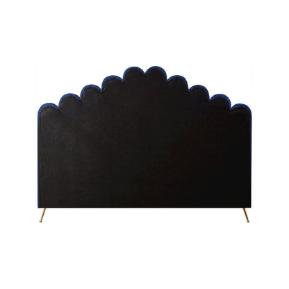 Lily Navy Velvet King Bed
