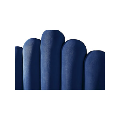 Lily Navy Velvet King Bed