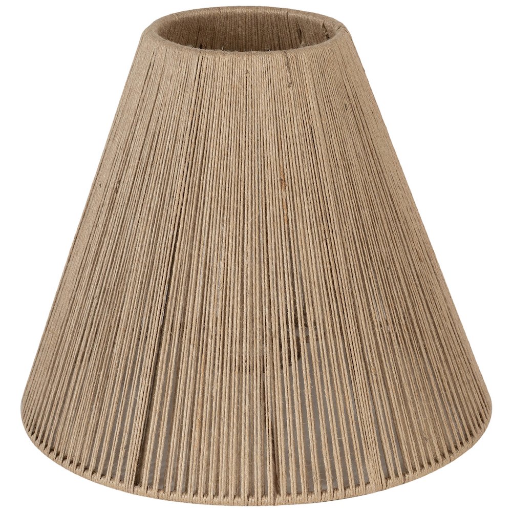 Lucente White / Natural Genuine Marble Base And Jute Shade Table Lamp