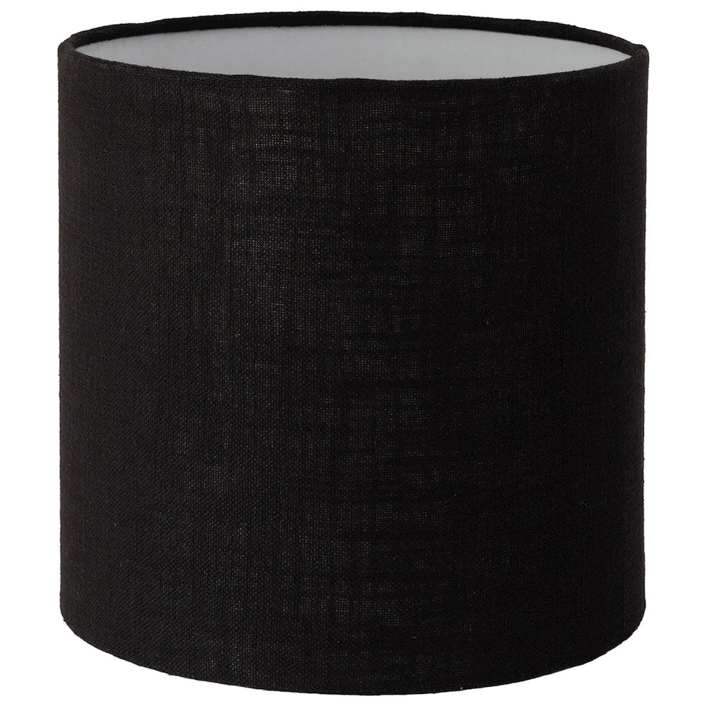 Vellum Black Genuine Marble Base And Cotton Shade Table Lamp