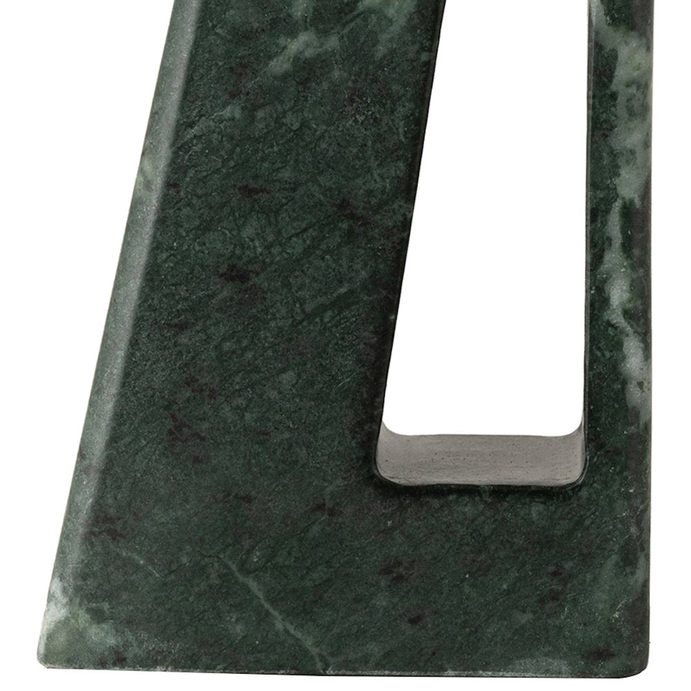 Vellum Green / Natural Genuine Marble Base And Linen Shade Table Lamp