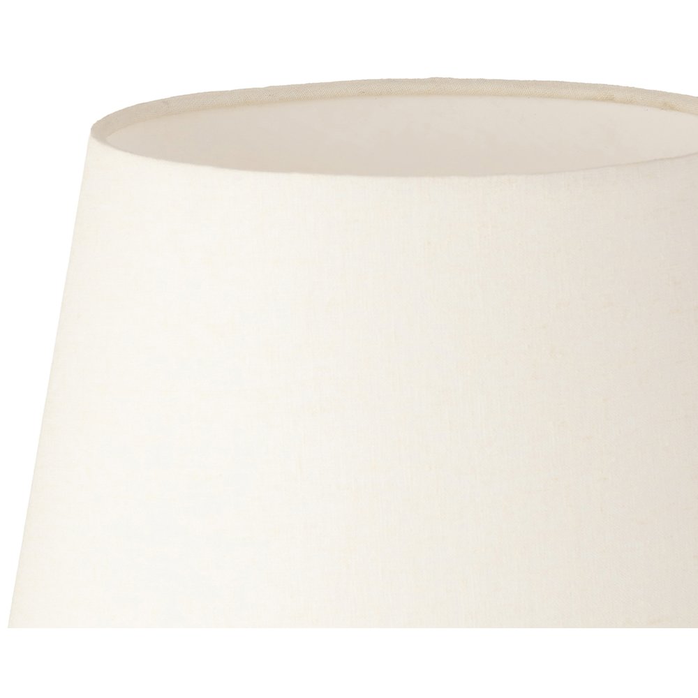 Solis Off White / Natural Marble And Mango Wood Base, Cotton Shade Table Lamp