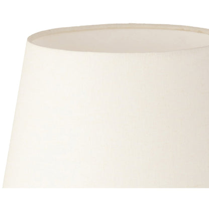 Solis Off White / Natural Marble And Mango Wood Base, Cotton Shade Table Lamp