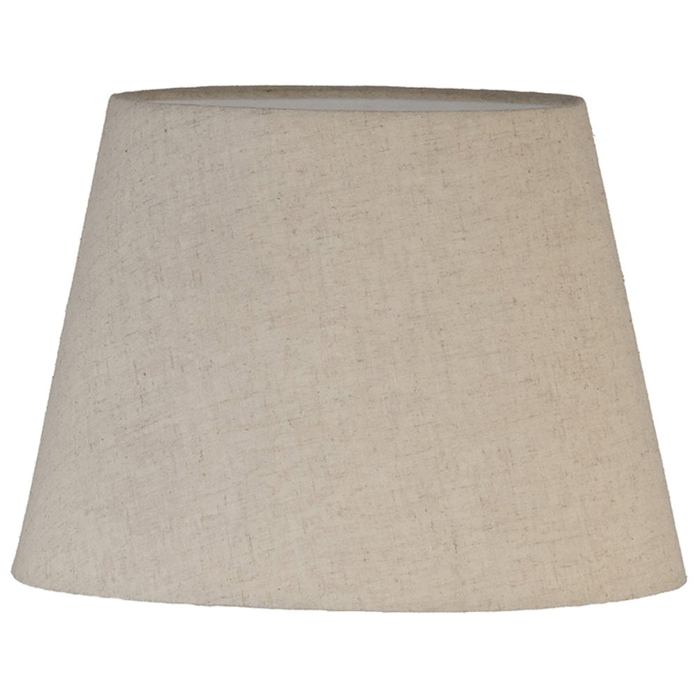 Solis Travertine / Walnut, Travertine & Walnut Wood Base, Linen Shade Table Lamp